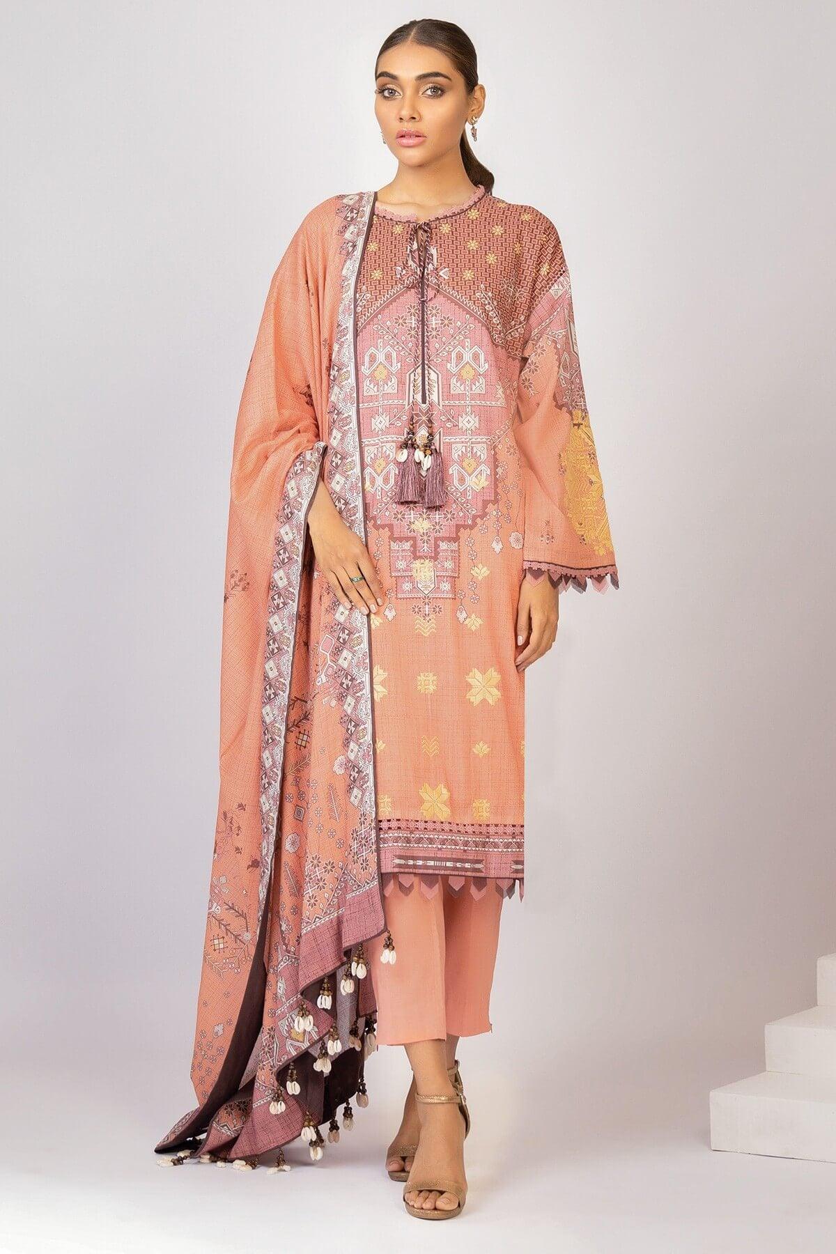 AL Karam S/S Lawn`21 SS#23 Terracotta