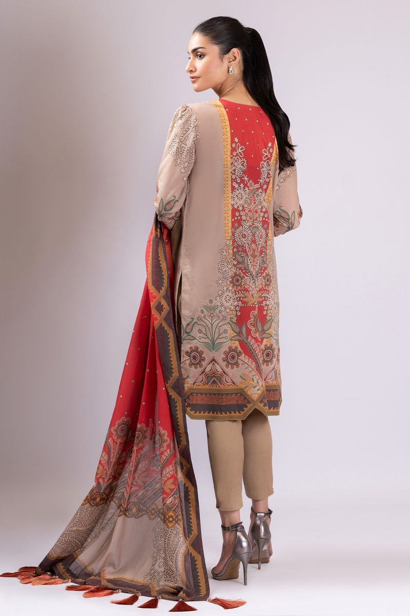 Al Karam Spring Summer`22 SS#27 Beige
