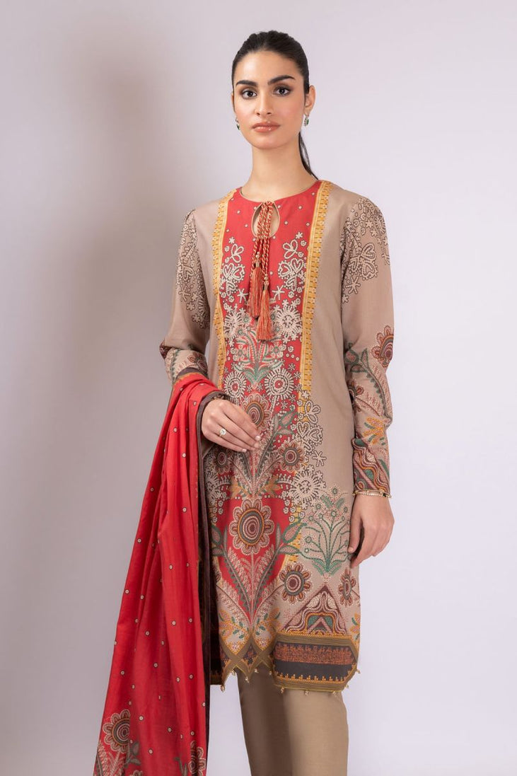 Al Karam Spring Summer`22 SS#27 Beige