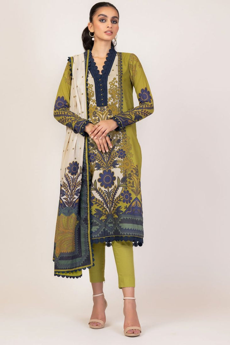 Al Karam Spring Summer`22 SS#27 Lime Green