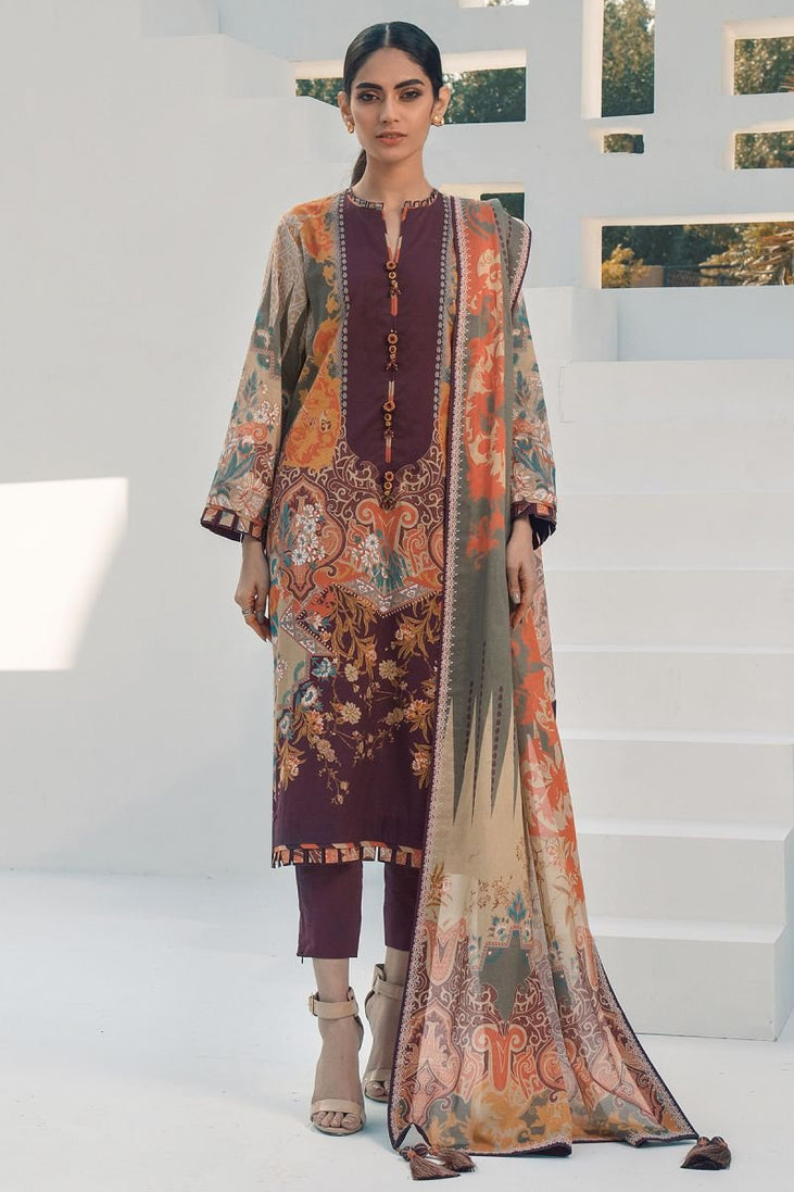 AL Karam S/S Lawn`21 SS#30 Maroon