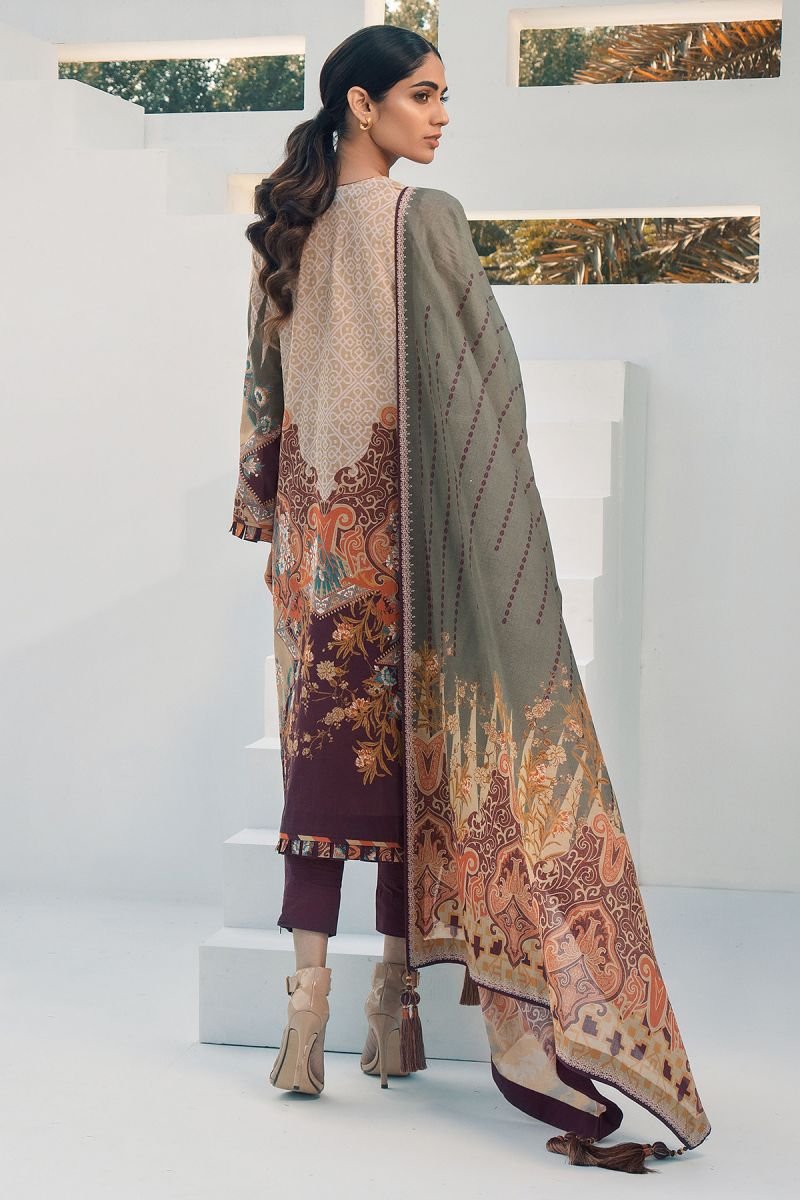 AL Karam S/S Lawn`21 SS#30 Maroon