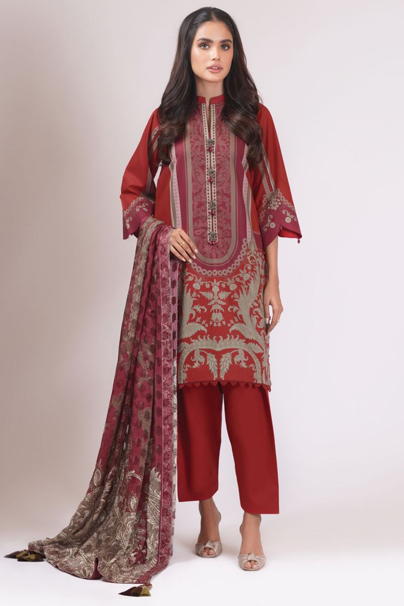 Al Karam Spring Summer`22 SS#30.1 Maroon
