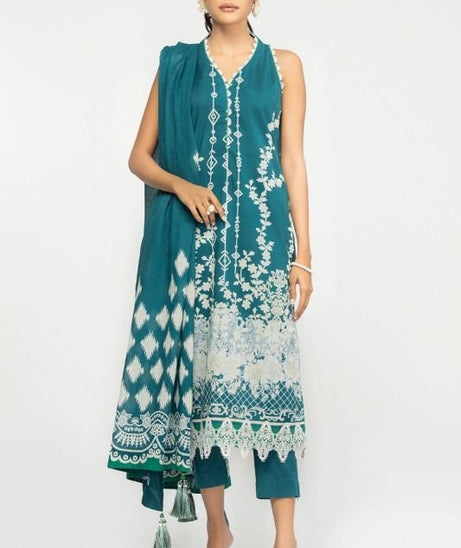 Al-Karam S/S Lawn`22 SS#32.1 Teal