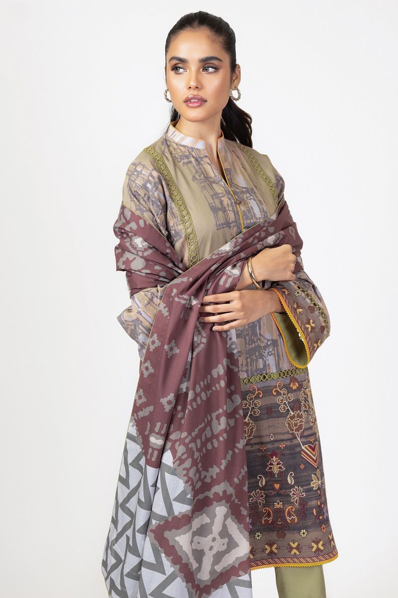 Al-Karam Spring Summer`22 (2 PC) SS#38 Beige