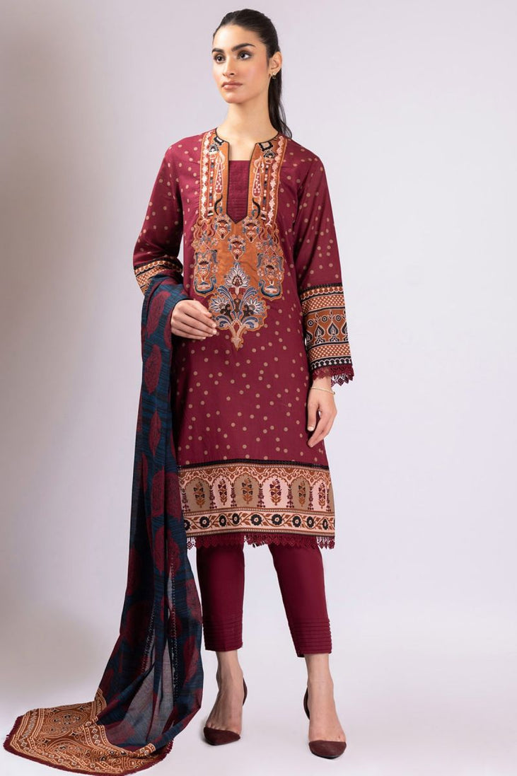Al Karam Spring Summer`22 SS#39 Maroon