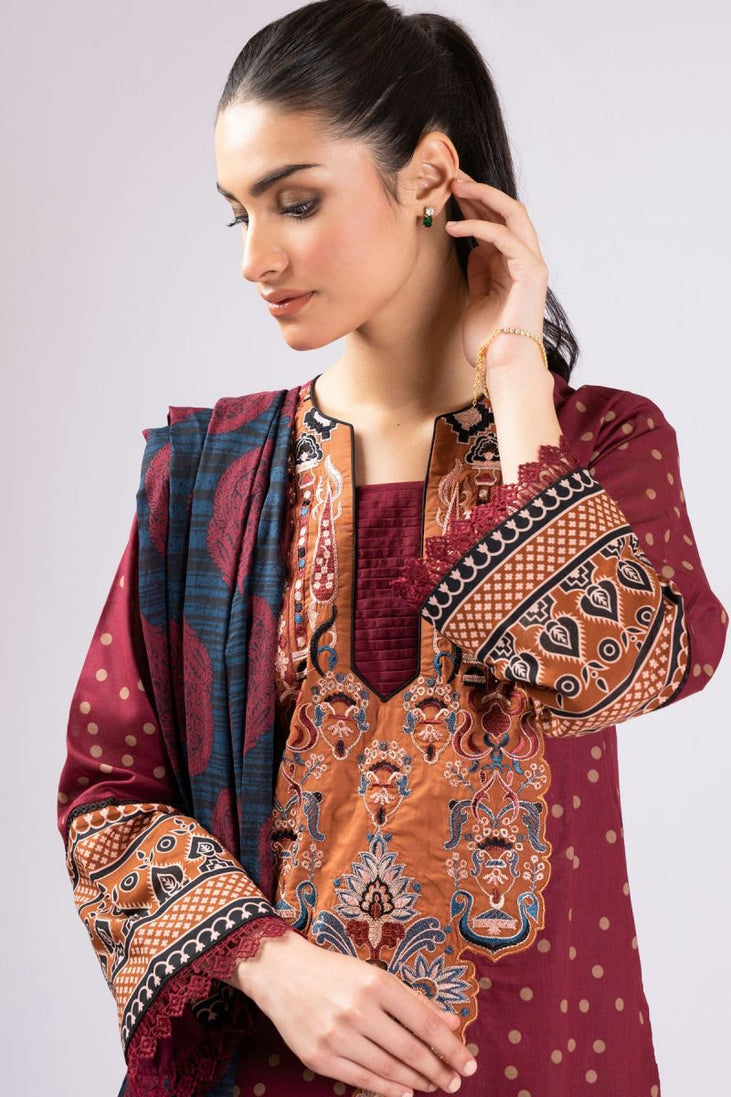 Al Karam Spring Summer`22 SS#39 Maroon