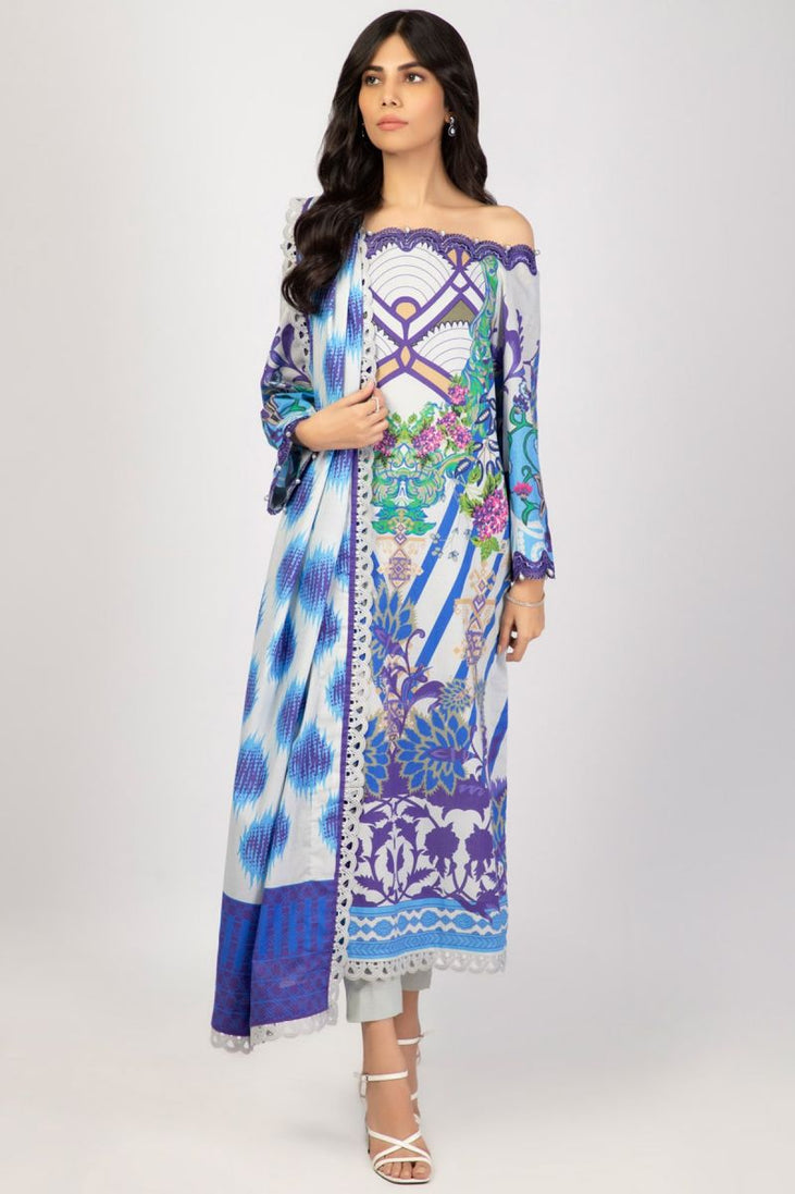 Al Karam Spring Summer`22 SS#40 Blue