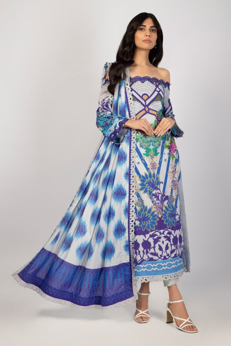 Al Karam Spring Summer`22 SS#40 Blue