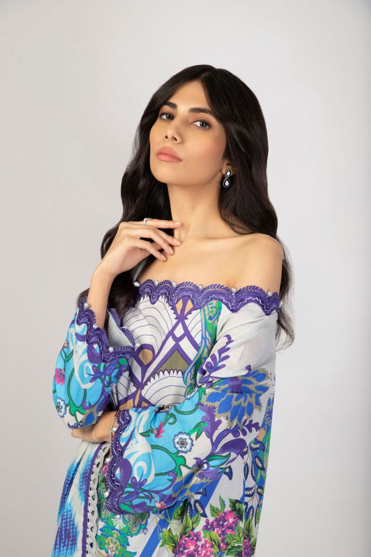 Al Karam Spring Summer`22 SS#40 Blue