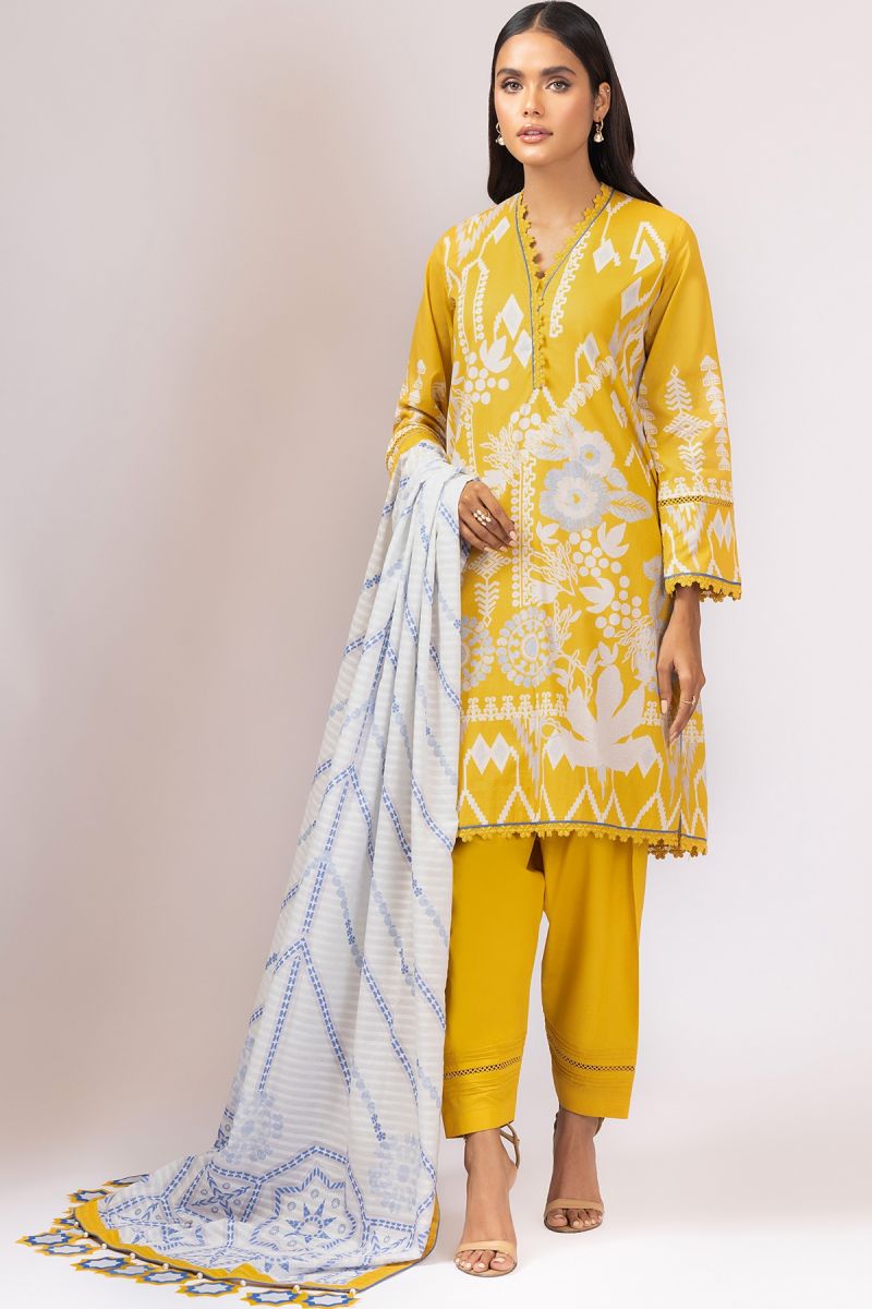 Al Karam Spring Summer`22 SS#41 Yellow