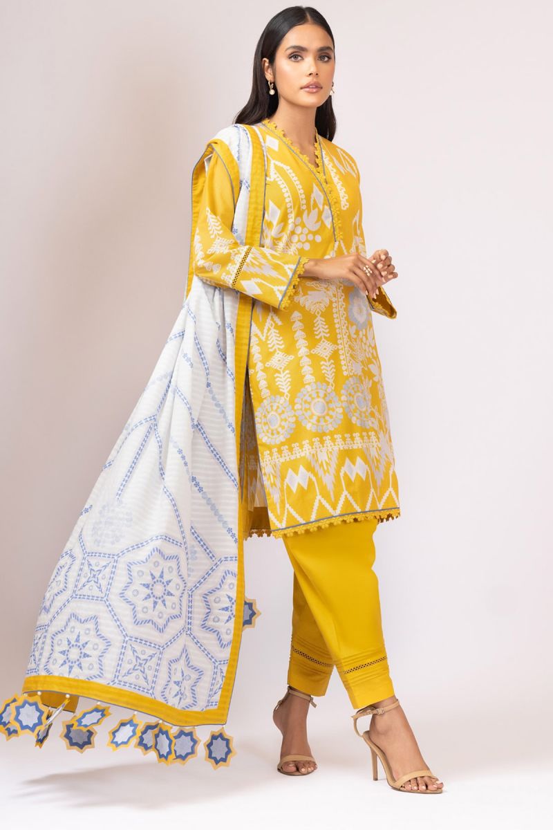 Al Karam Spring Summer`22 SS#41 Yellow