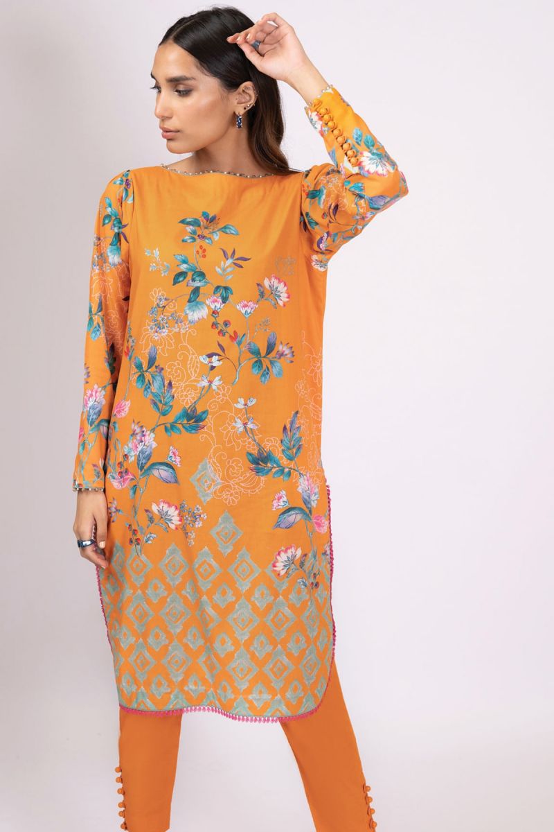 Al Karam Spring Summer`22 SS#41.1 Orange