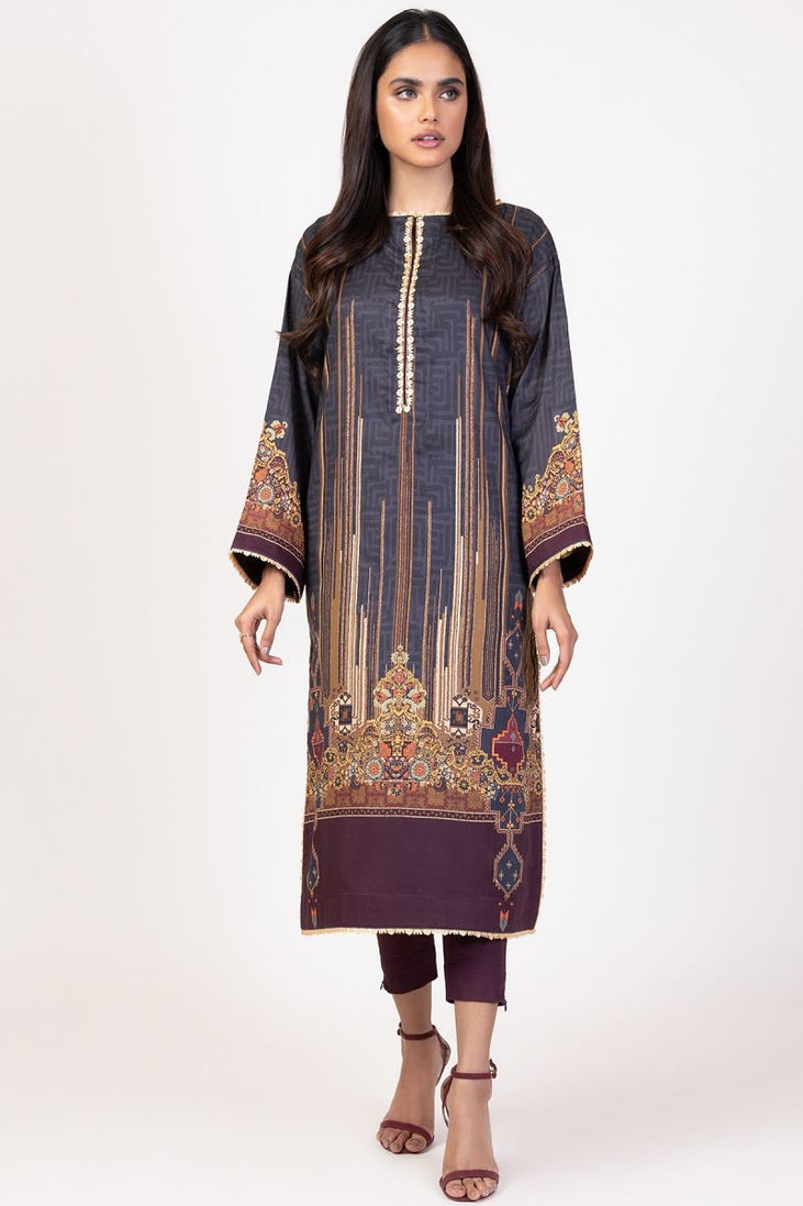 Al Karam Spring Summer`22 SS#43.1 Charcoal