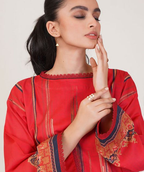 Al Karam Spring Summer`22 SS#43.1 Red