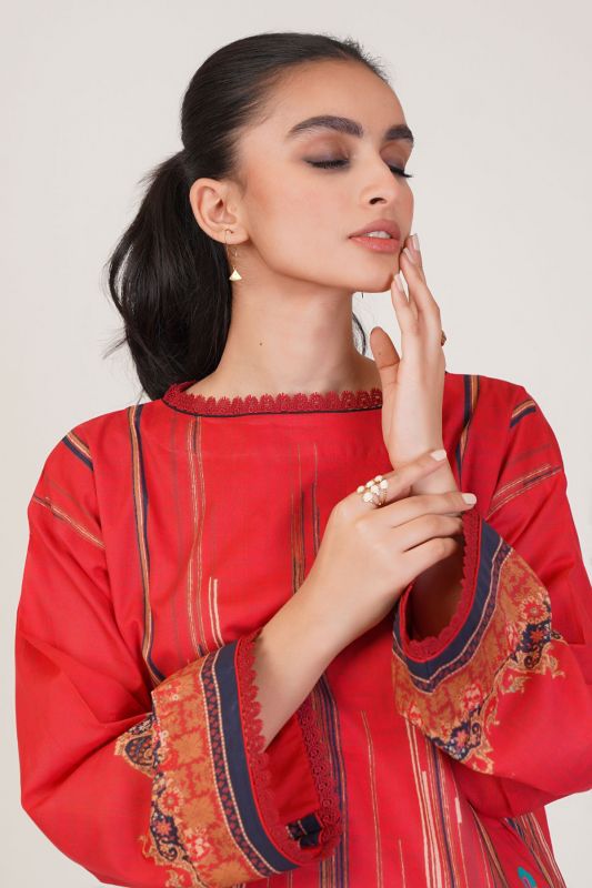 Al Karam Spring Summer`22 SS#43.1 Red