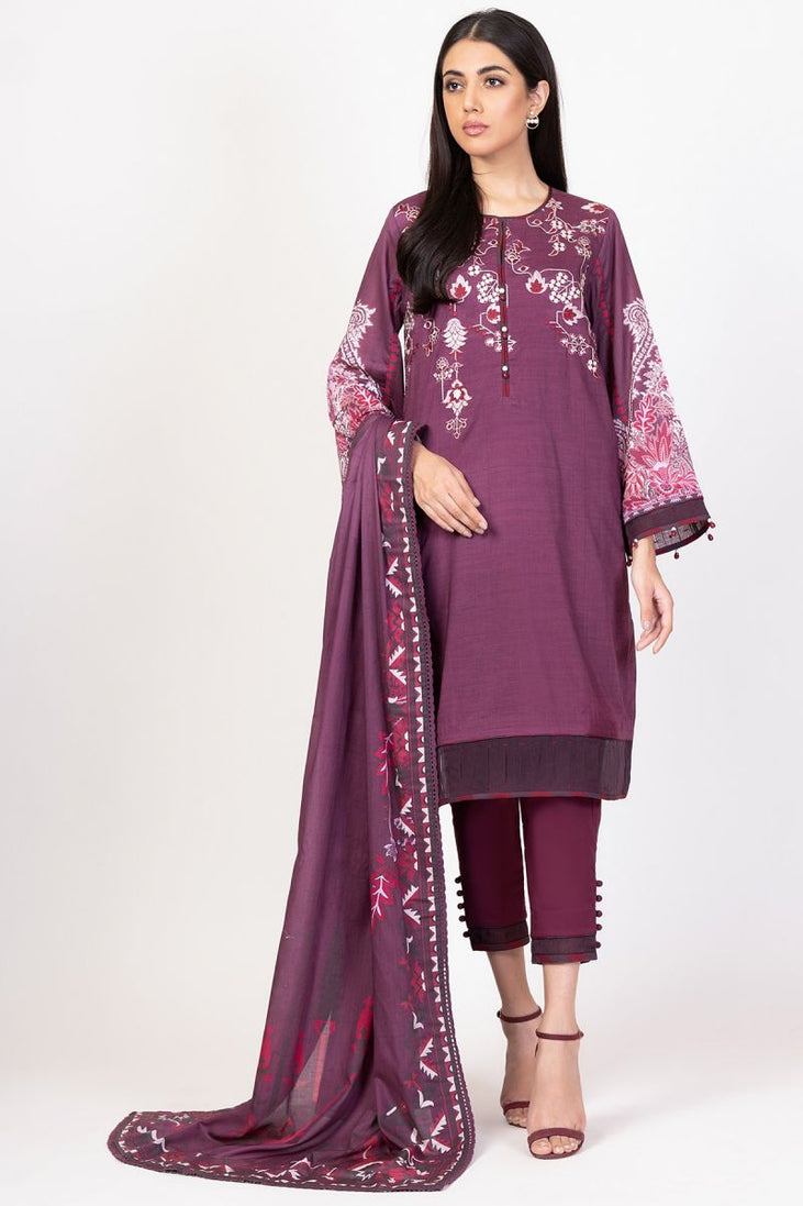 Al-Karam Spring Summer`22 (2 PC) SS#50.1 Maroon