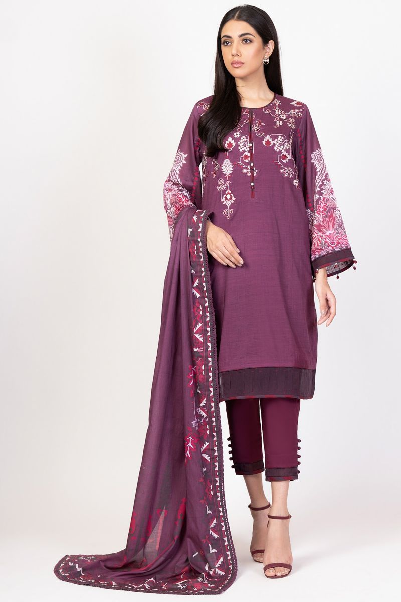 Al-Karam Spring Summer`22 (2 PC) SS#50.1 Maroon
