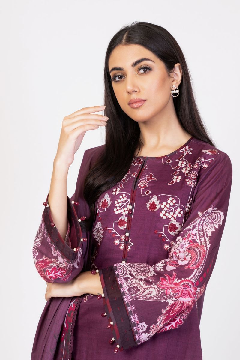 Al-Karam Spring Summer`22 (2 PC) SS#50.1 Maroon