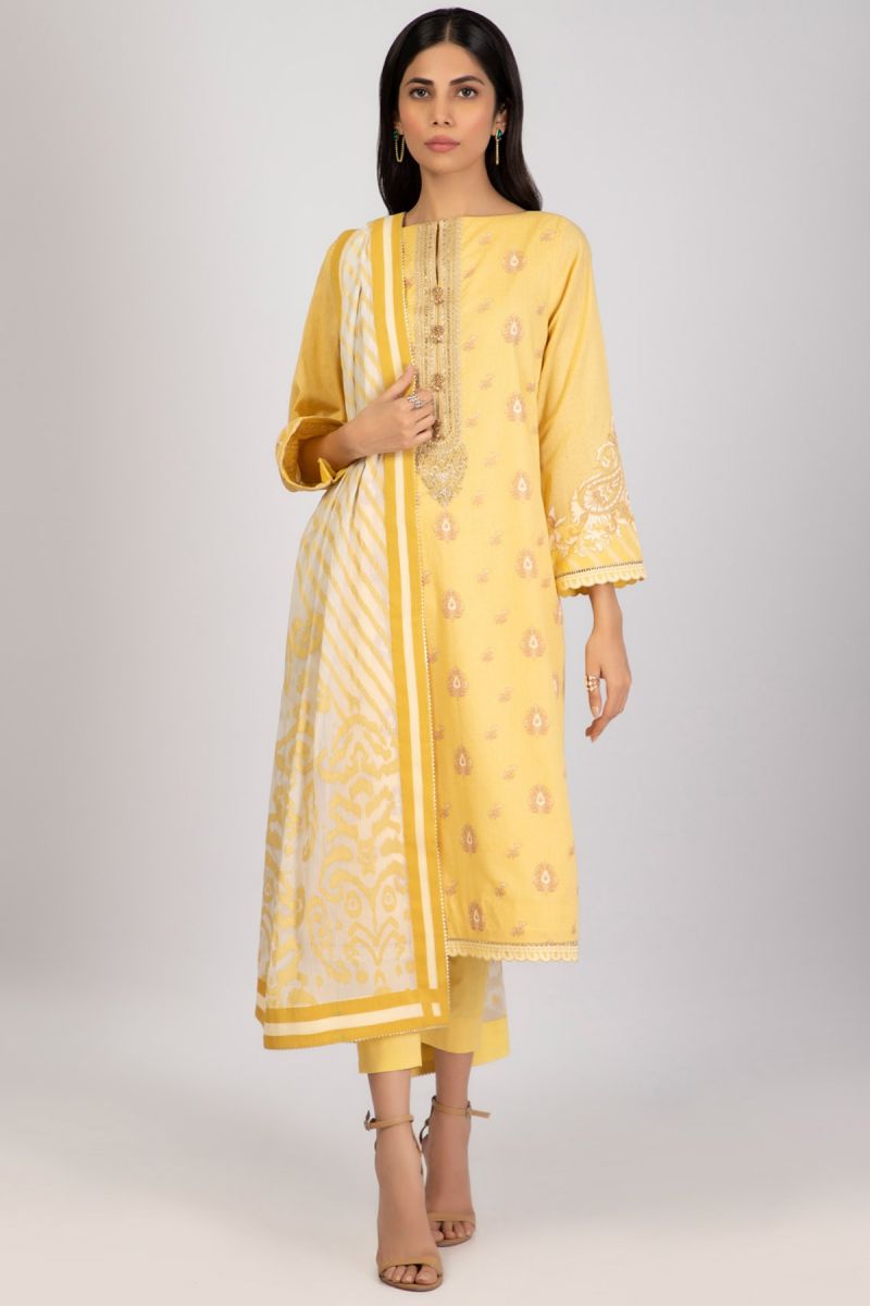Al Karam Spring Summer`22 SS#8.1 Yellow