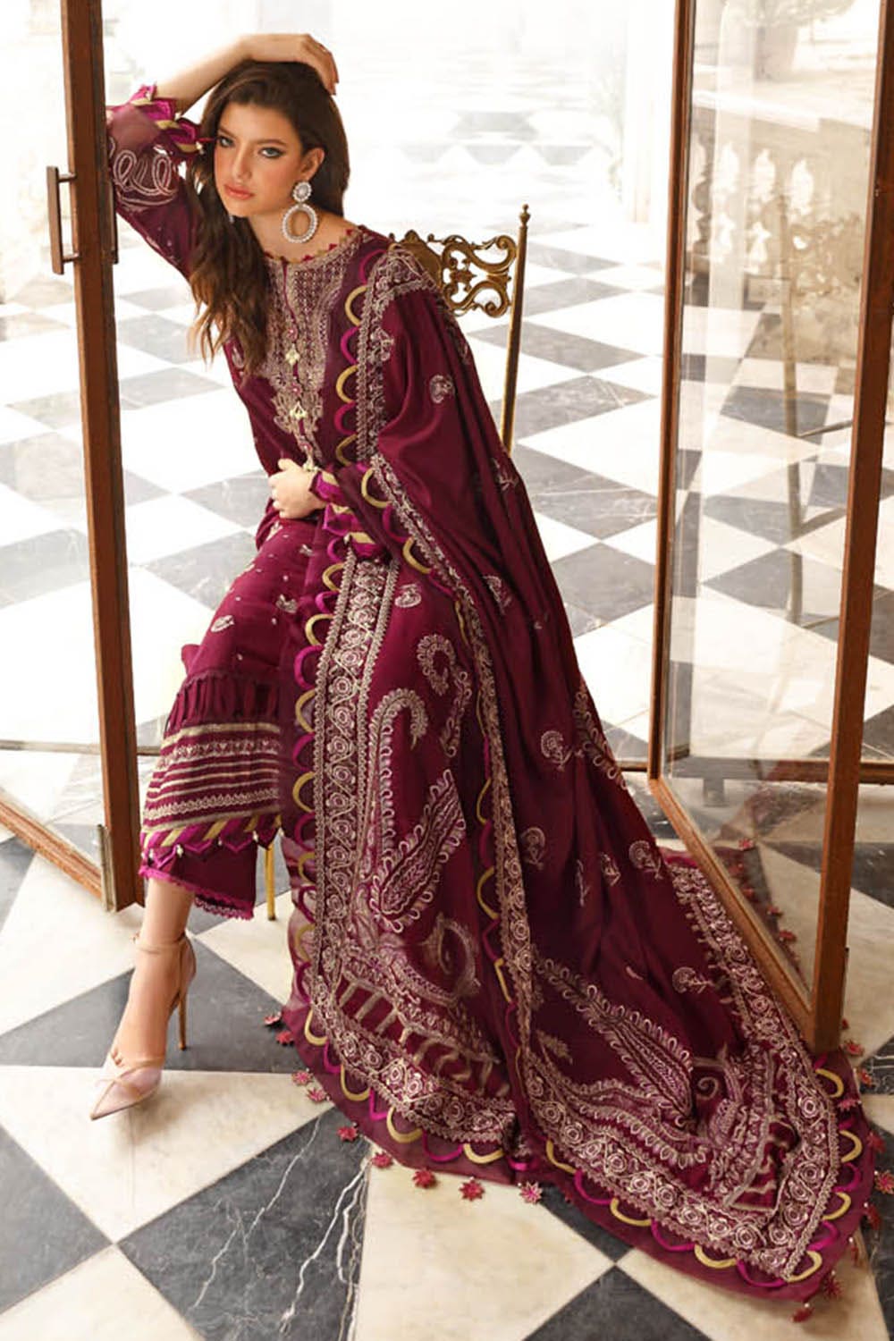 Gul Ahmed Winter Collection`22 RW#22003