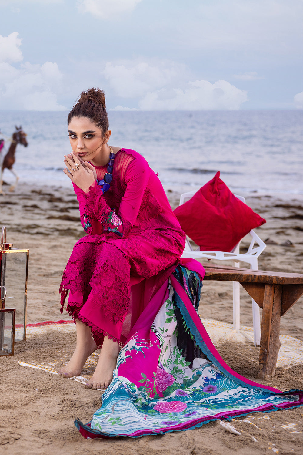 Saira Rizwan Luxury Lawn`24 (DAMASK)