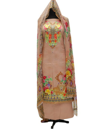 Viscose Print Chiffon Dupatta 3Pcs D#1-35