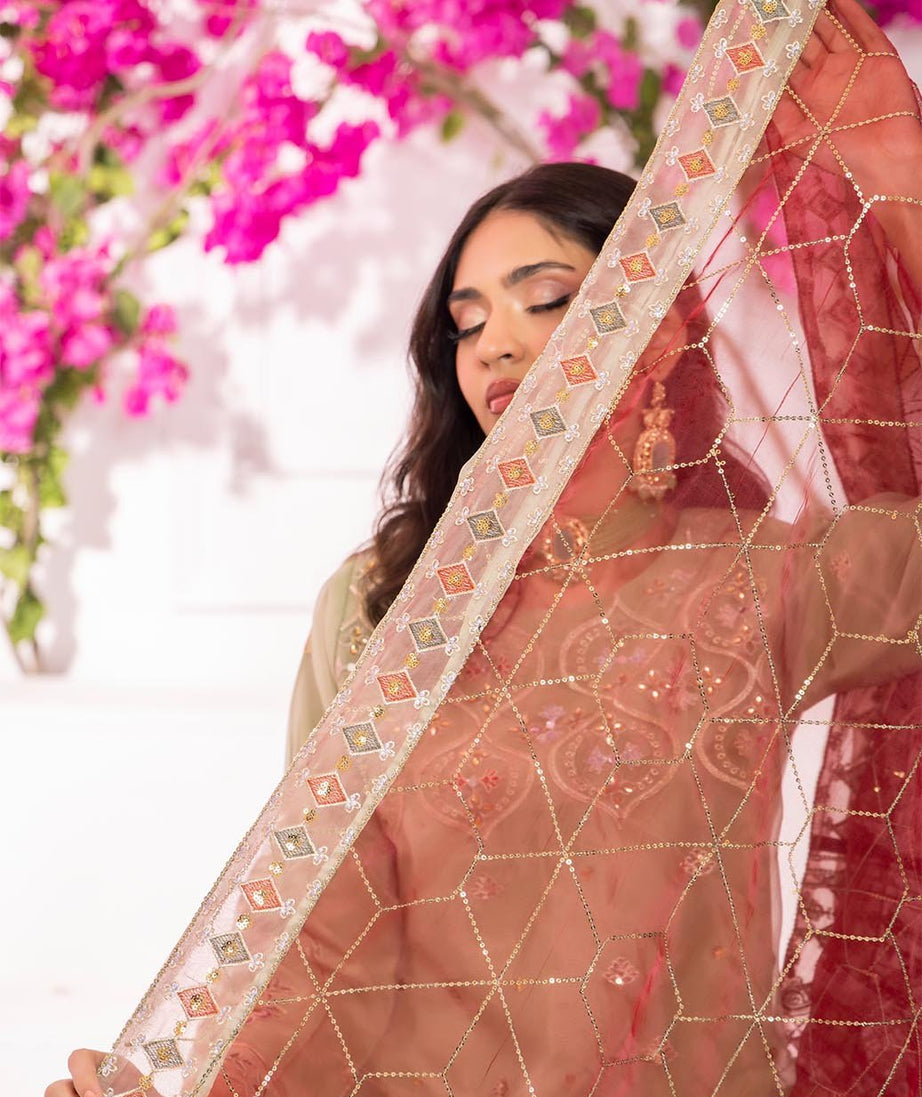 Mi Creation Serene L/Organza`25 D#1 (Green)