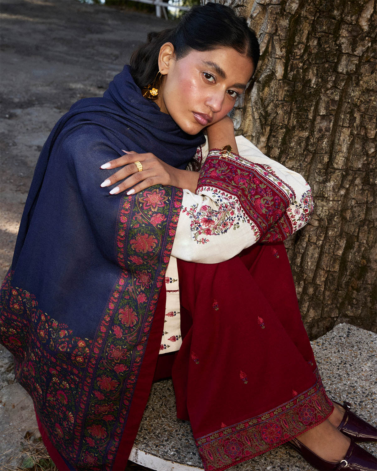 Jugnu By Hussain Rehar Autumn Winter`24 (Rouge)