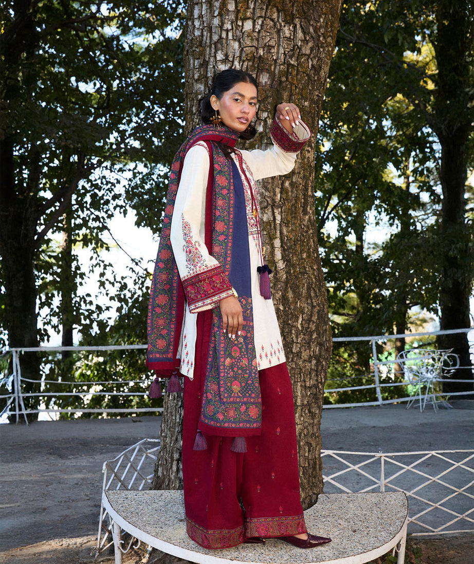 Jugnu By Hussain Rehar Autumn Winter`24 (Rouge)