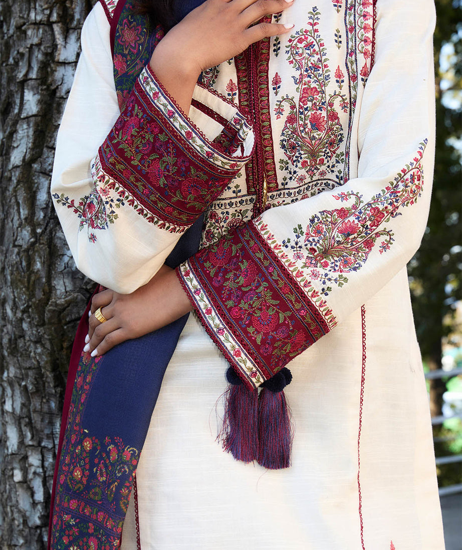 Jugnu By Hussain Rehar Autumn Winter`24 (Rouge)