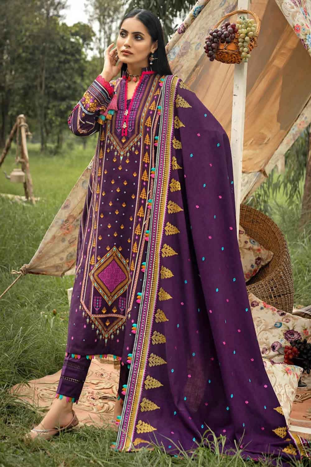 Gul Ahmed Winter Collection`22 K#22050