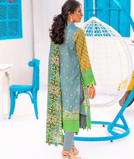 Salitex Zeva Print Lawn`22 D#145 G Grey
